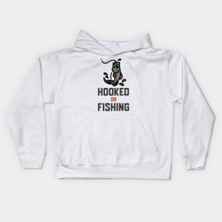 Hooked On Fishing Kids Hoodie